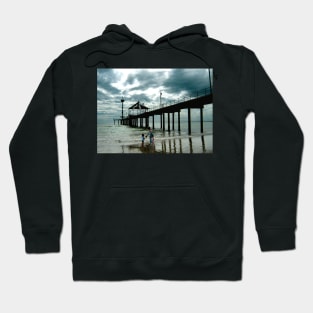 Storm clouds approaching, Brighton Beach Hoodie